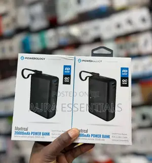 Powerology Montreal 20,000mah Power Bank 40w Pd