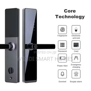 High Security Smart Door Lock With App Control Fingerprint Password