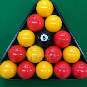 Red and Yellow Pool Ball Sets.