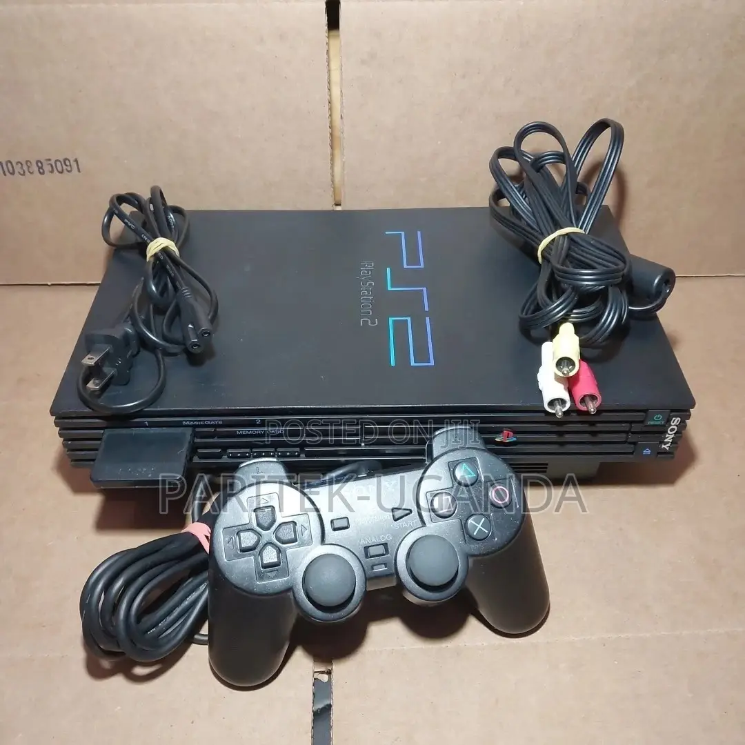 Sony Playstation 2 Ps2 SCPH-50010/N Phat Fat Black Console Bundle Test