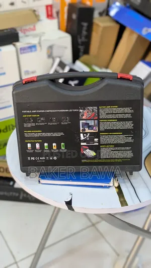 Portable Multi-Function Jump Starter and Air Compressor Kit.