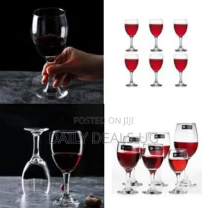 6 Pieces of Strong Wine Glasses
