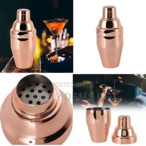 Elegant Copper Cocktail Shaker