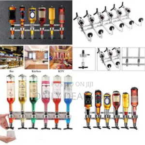 Wall-Mounted 6-Bottle Liquor / Beverage Dispenser