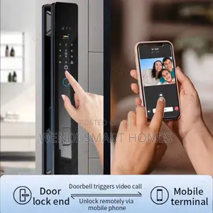 Tuya App 7 in 1 3d Face Recognition Smart Door Lock With Camera
