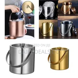 Elegant Stainless Steel Ice Bucket