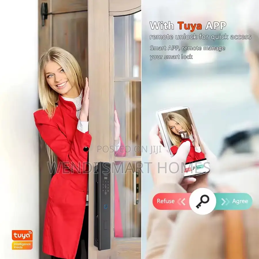 Tuya Smart 3d Face Door Lock Security Camera