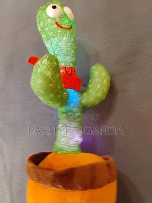 Dancing Cactus Repeat Talk Sing Glow Interactive Plush Toy for Kids