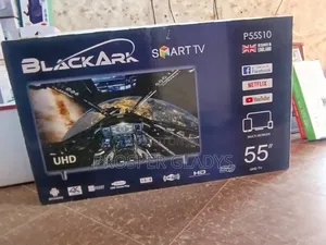 55 Black Ark Smart Android Digital Flat Screen Flameless.
