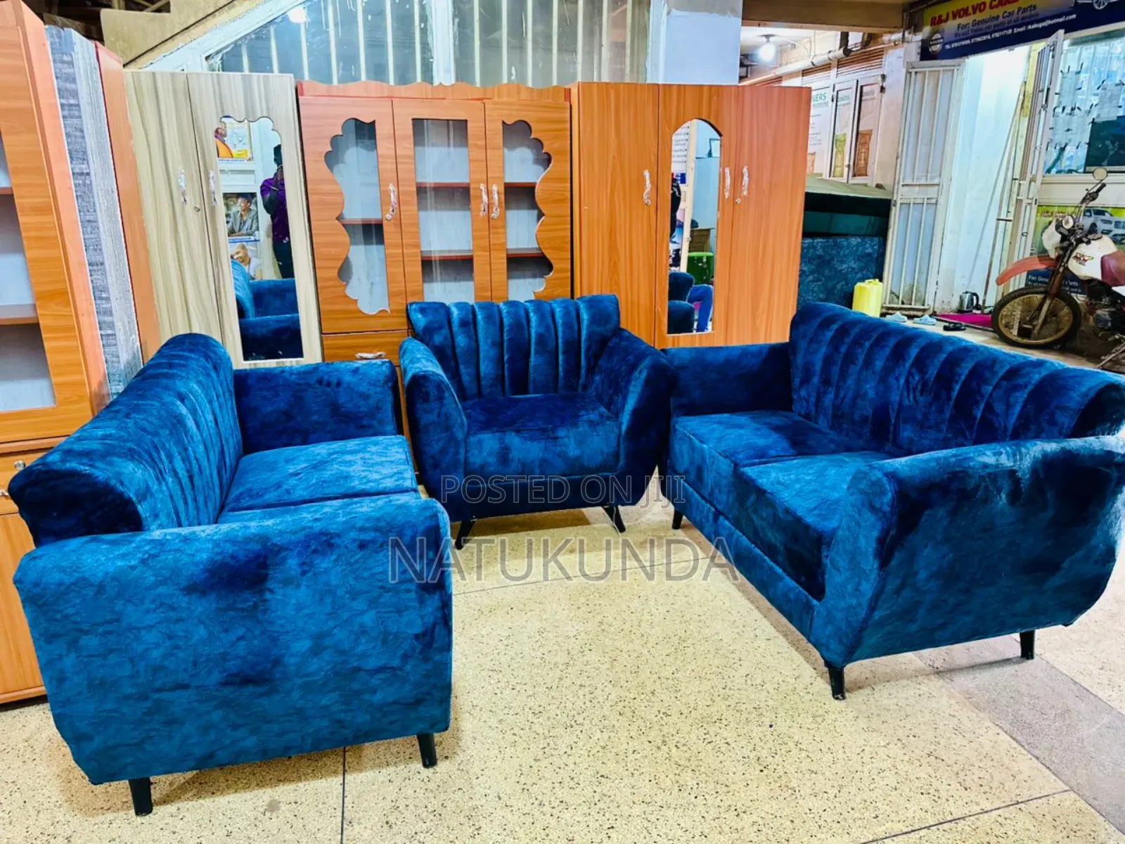 Blue Durable Sofa