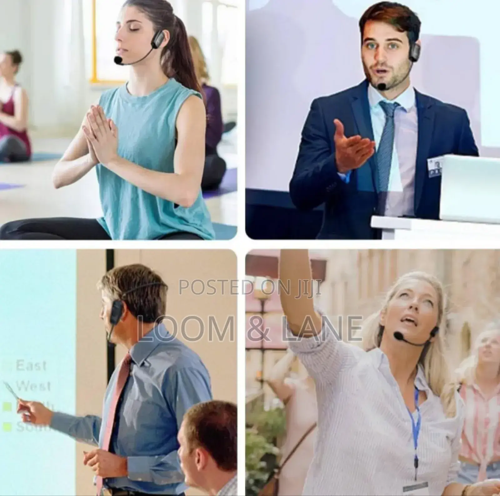 Rechargeable Wireless Headset Microphone