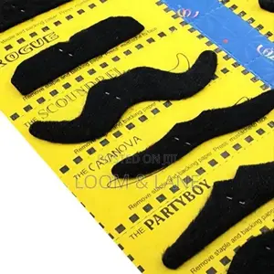 Self-Adhesive Fake Mustaches for Costume Parties and Events