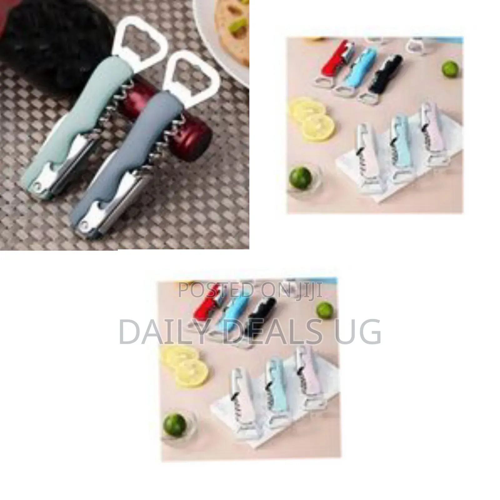 Multi-Tool Corkscrew and Bottle Opener - Multicolor