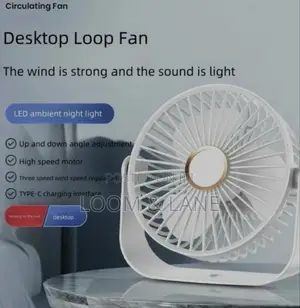 Usb Rechargeable Air Circulation Desk Fan
