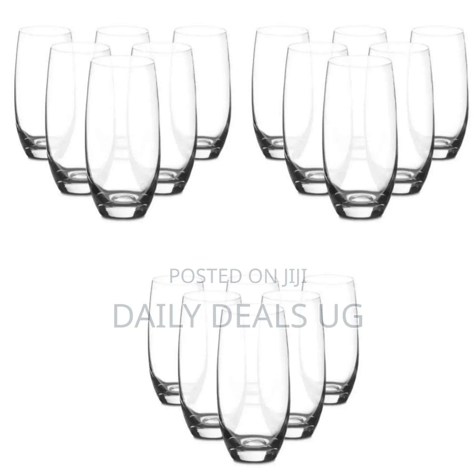 6 Pieces Clear Glasses