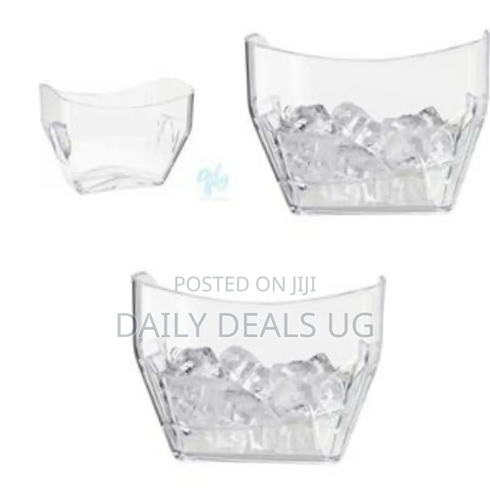 Elegant Clear Beverage Chiller / Serving Tub - Clear