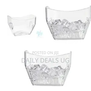 Elegant Clear Beverage Chiller / Serving Tub - Clear