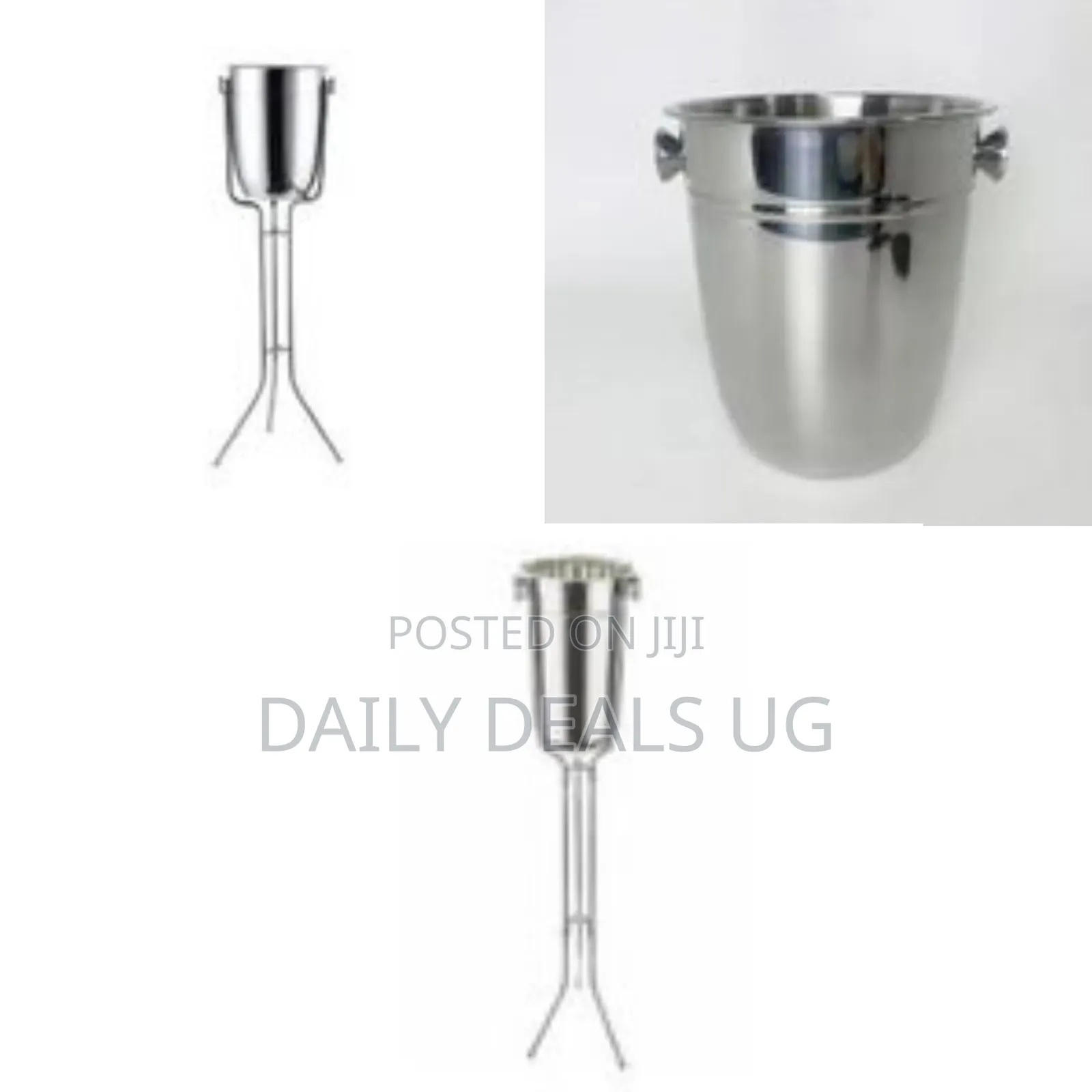 Elegant Freestanding Stainless Steel Champagne / Wine Cooler