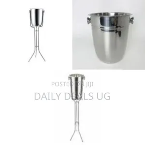 Elegant Freestanding Stainless Steel Champagne / Wine Cooler