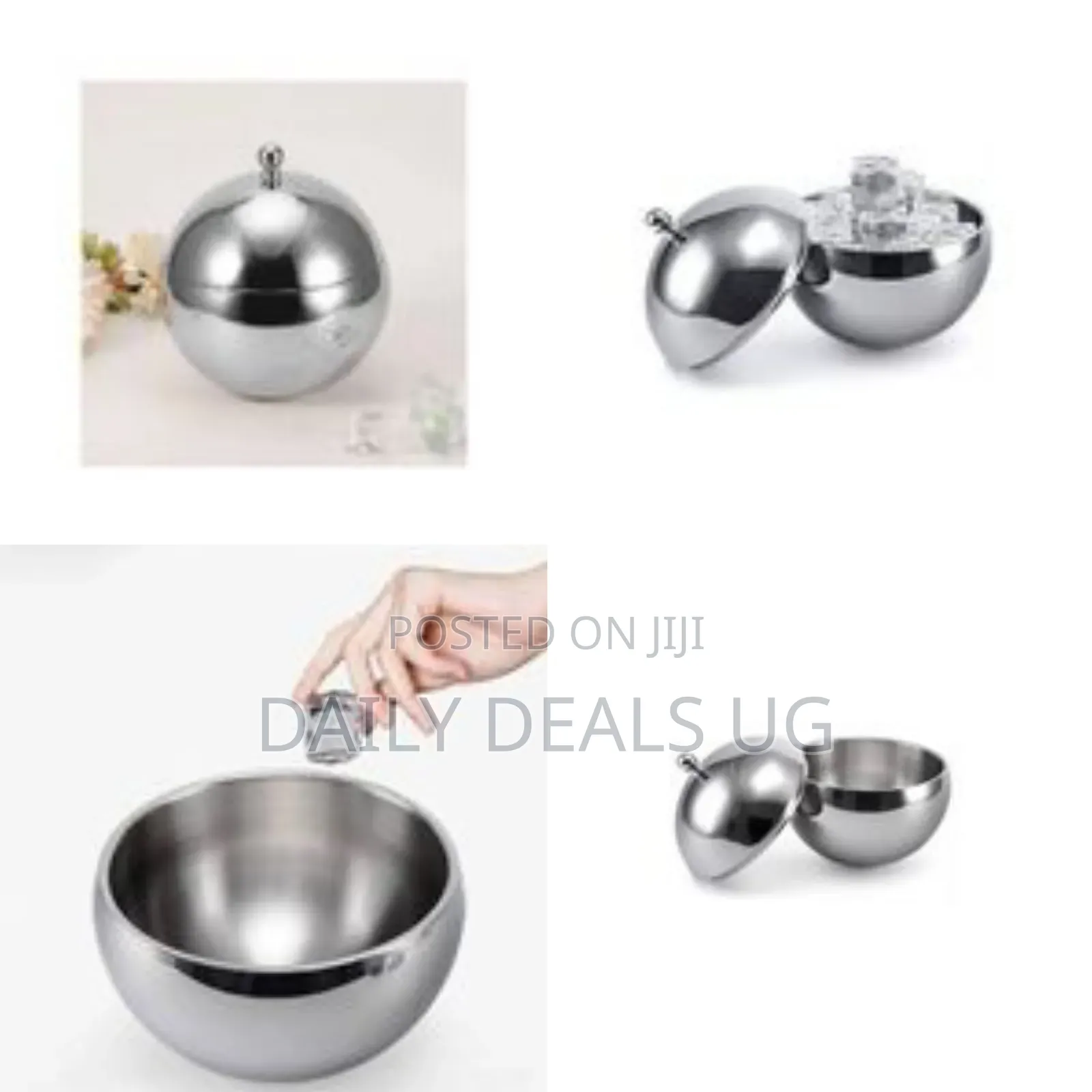 Modern Stainless Steel Sphere Ice Bucket