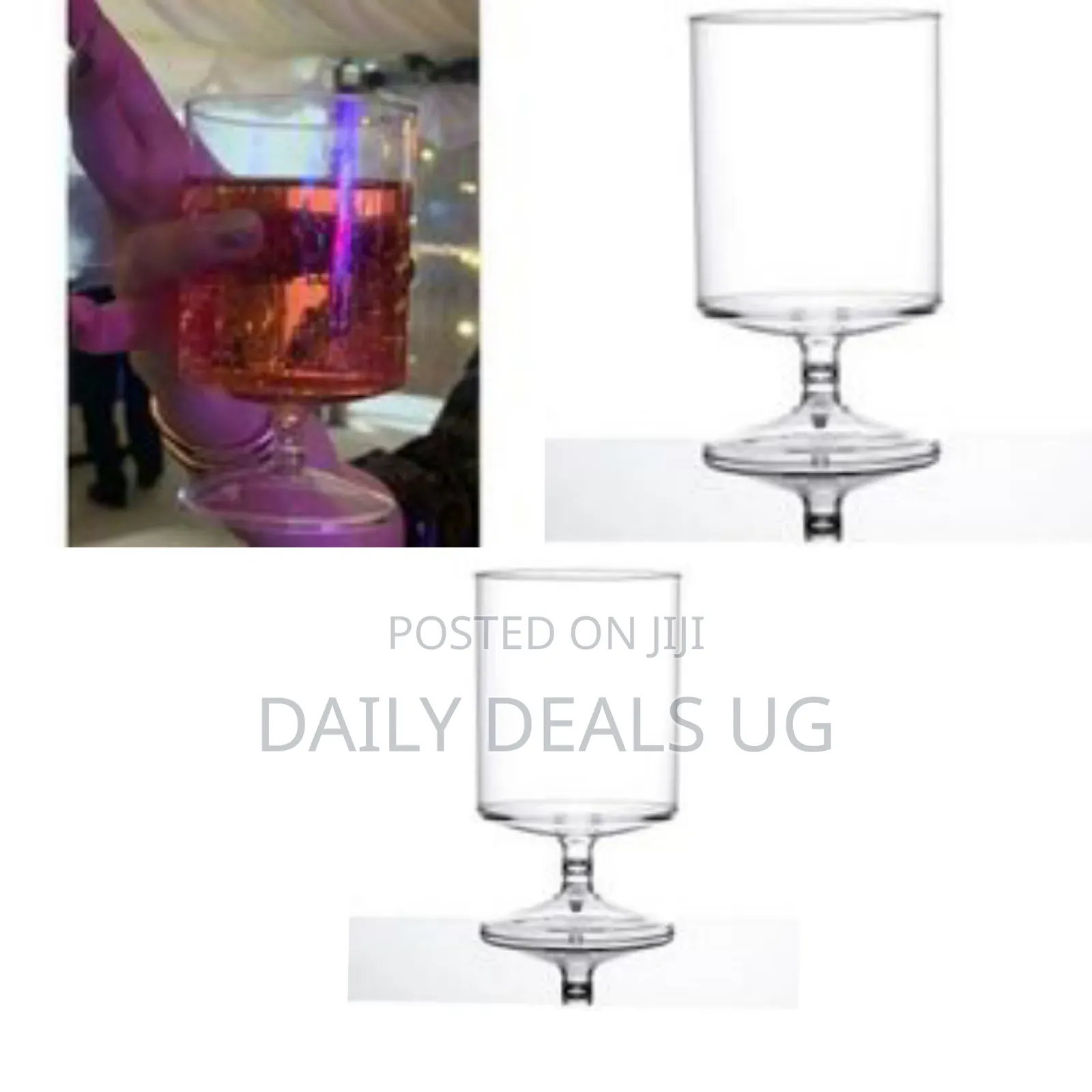 Set of 6 Fluted Mini Molds / Dessert Cups - Clear