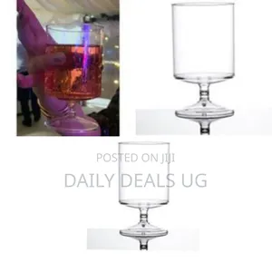 Set of 6 Fluted Mini Molds / Dessert Cups - Clear