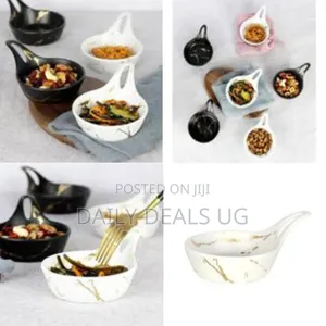 6-Piece Set of Elegant Ceramic Serving Bowls / Dipping Dishes