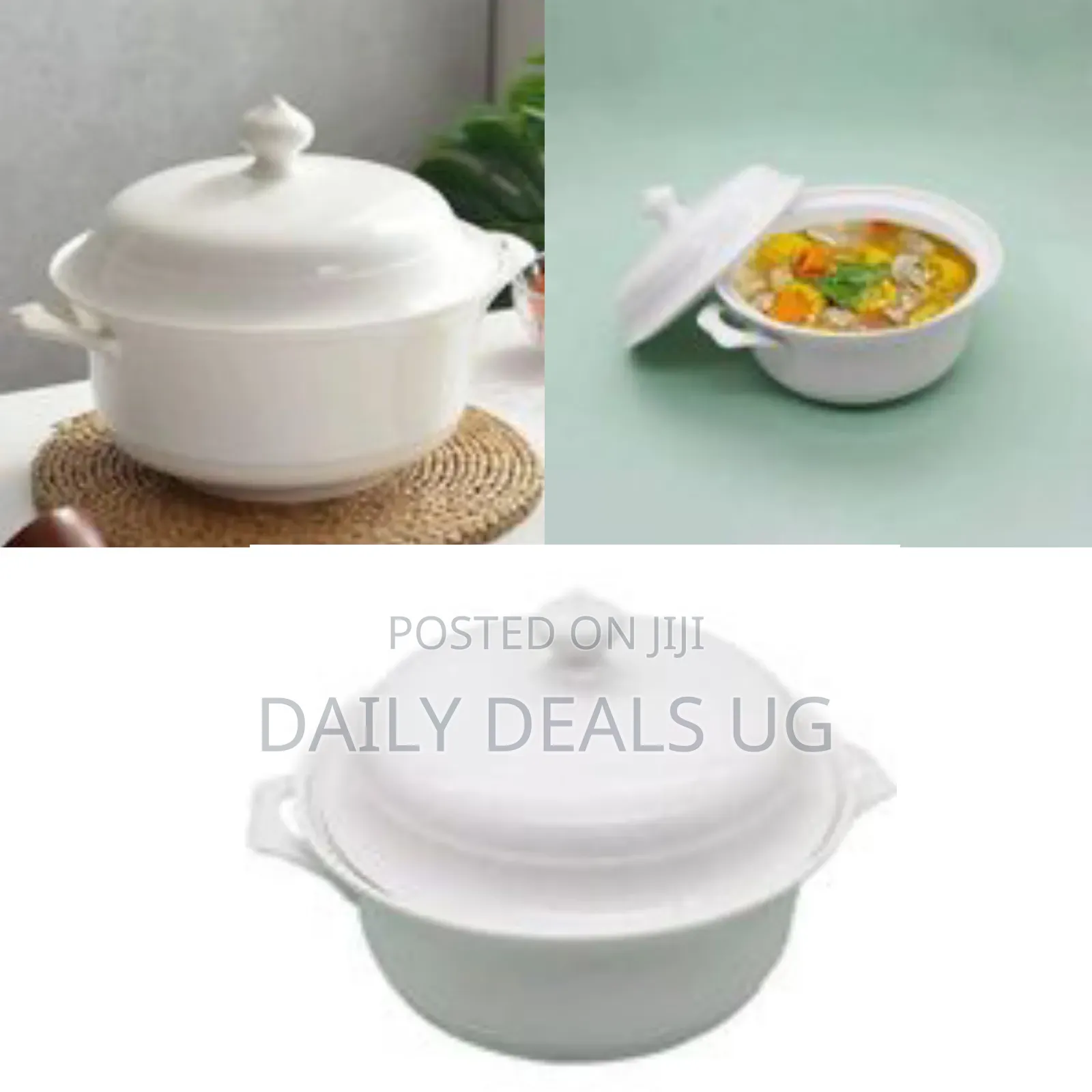 Ceramic Serving Bowl - White