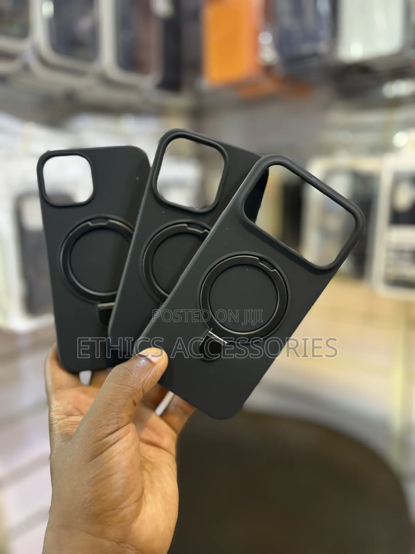 A Built-in Magnetic Ring Holder Case