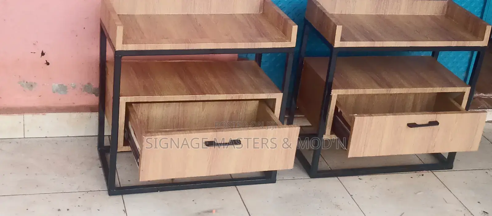 Brown Simple Side Tables