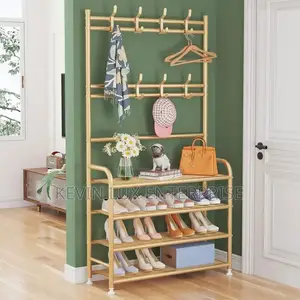 Shoe Rack Gold