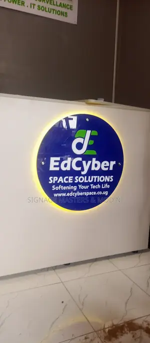 Back Lit 2d Acrylic Desk Logo