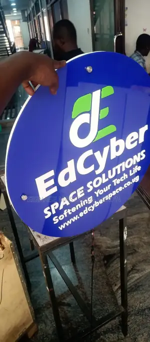 Back Lit 2d Acrylic Desk Logo