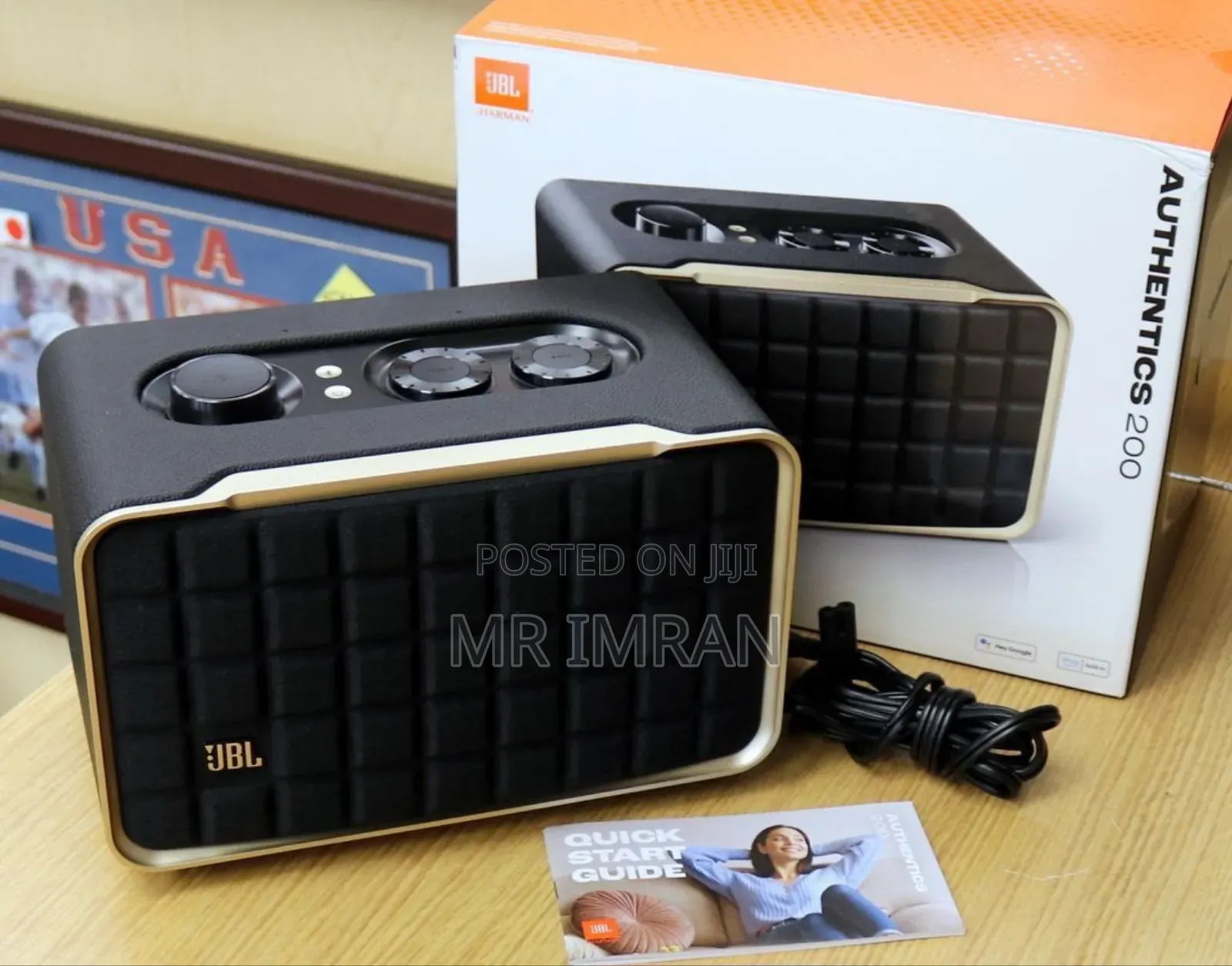JBL Authentics 200 Smart Home Speaker.