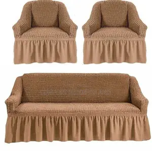 Elastic Sofa Covers Brown 3:1:1