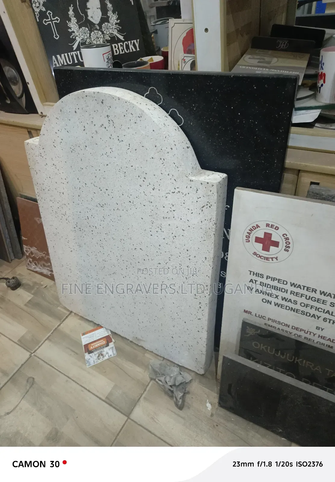 Terrazzo and Marble Headstones
