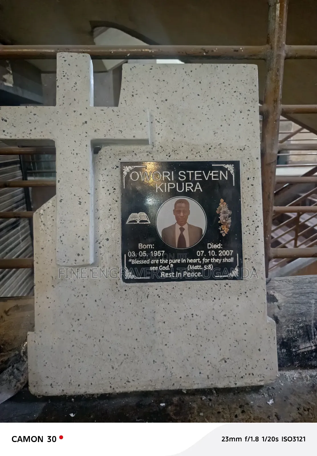 Terrazzo and Marble Headstones