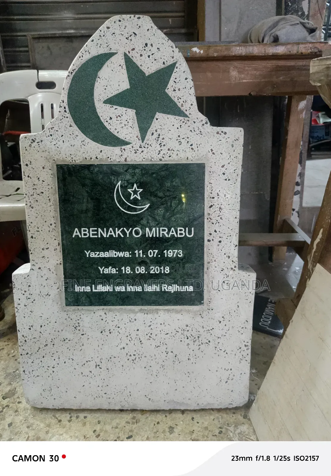 Terrazzo and Marble Headstones