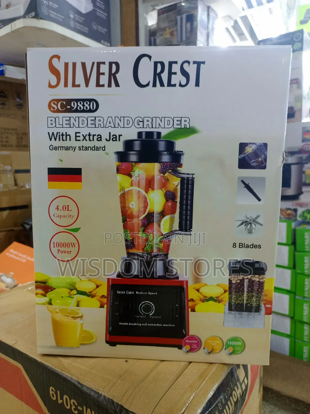 Silver Crest Sc-9880 Heavy-Duty Blender and Grinder.