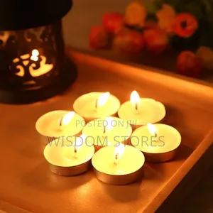 Tealight Candles Unscented White Paraffin Wax