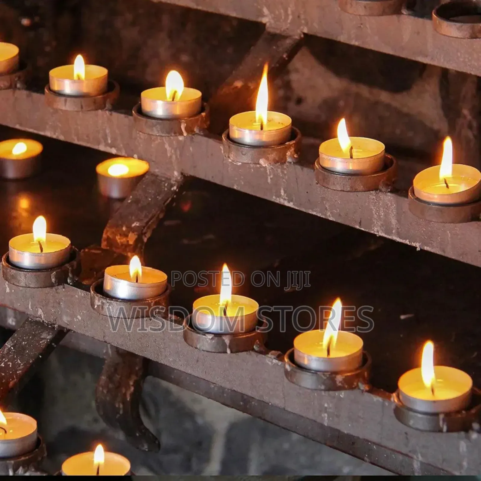 Tealight Candles Unscented White Paraffin Wax