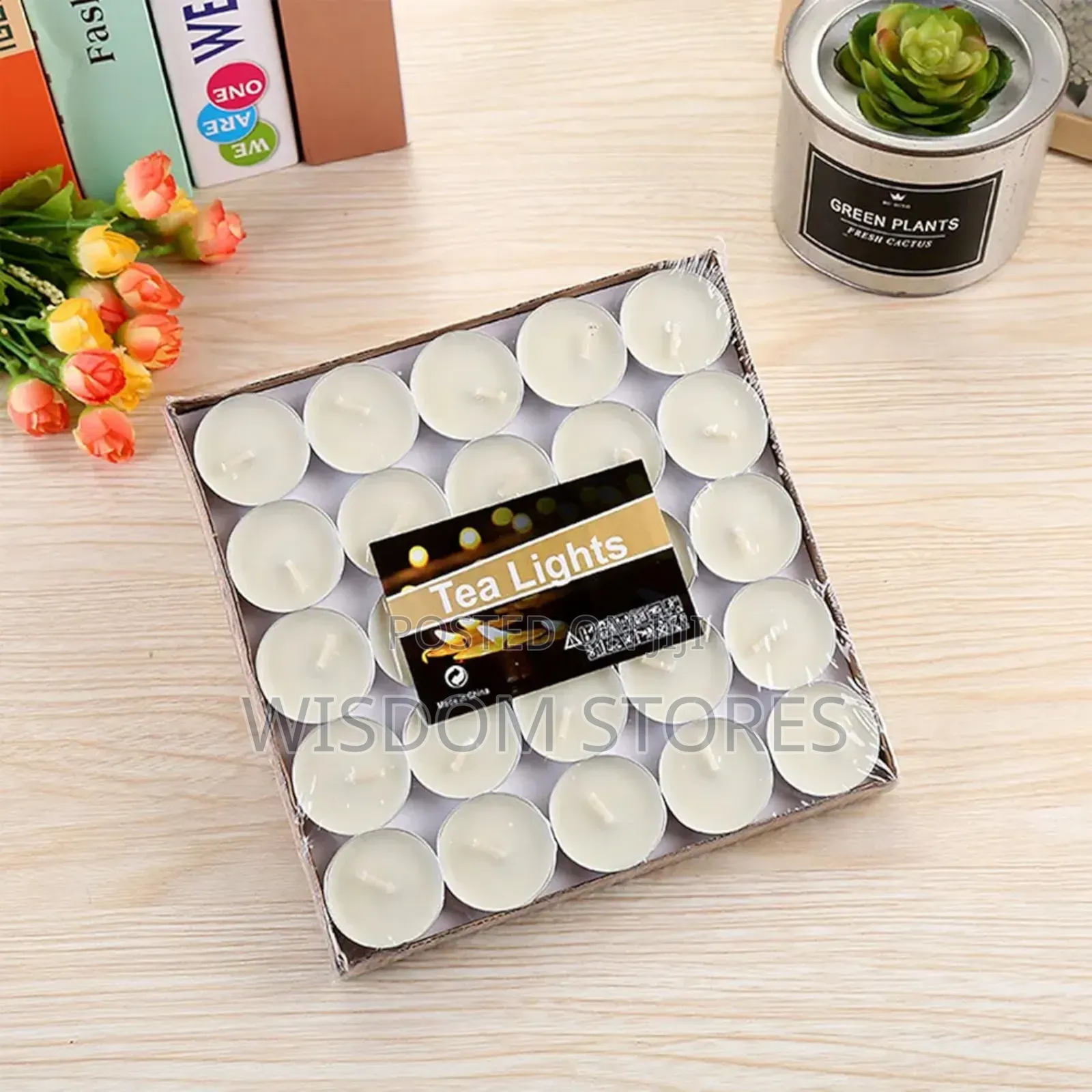 Tealight Candles Unscented White Paraffin Wax