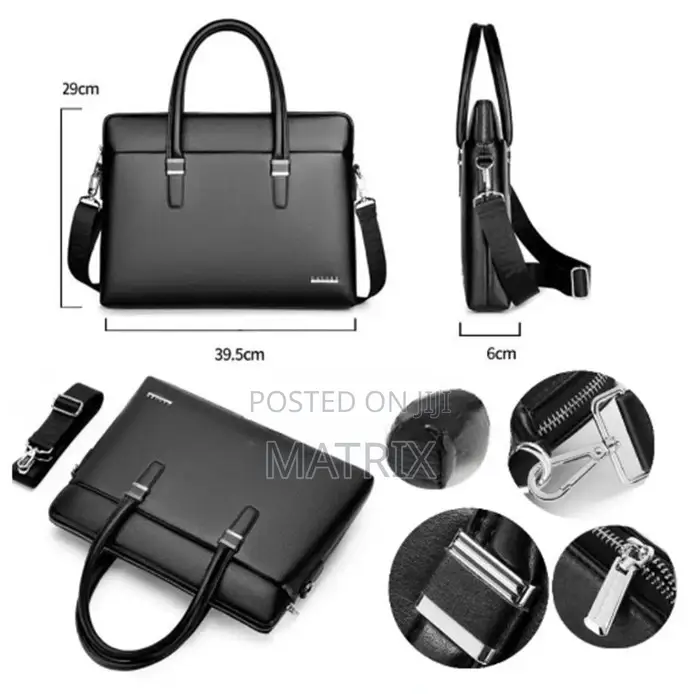 Leather Briefcase Handbag