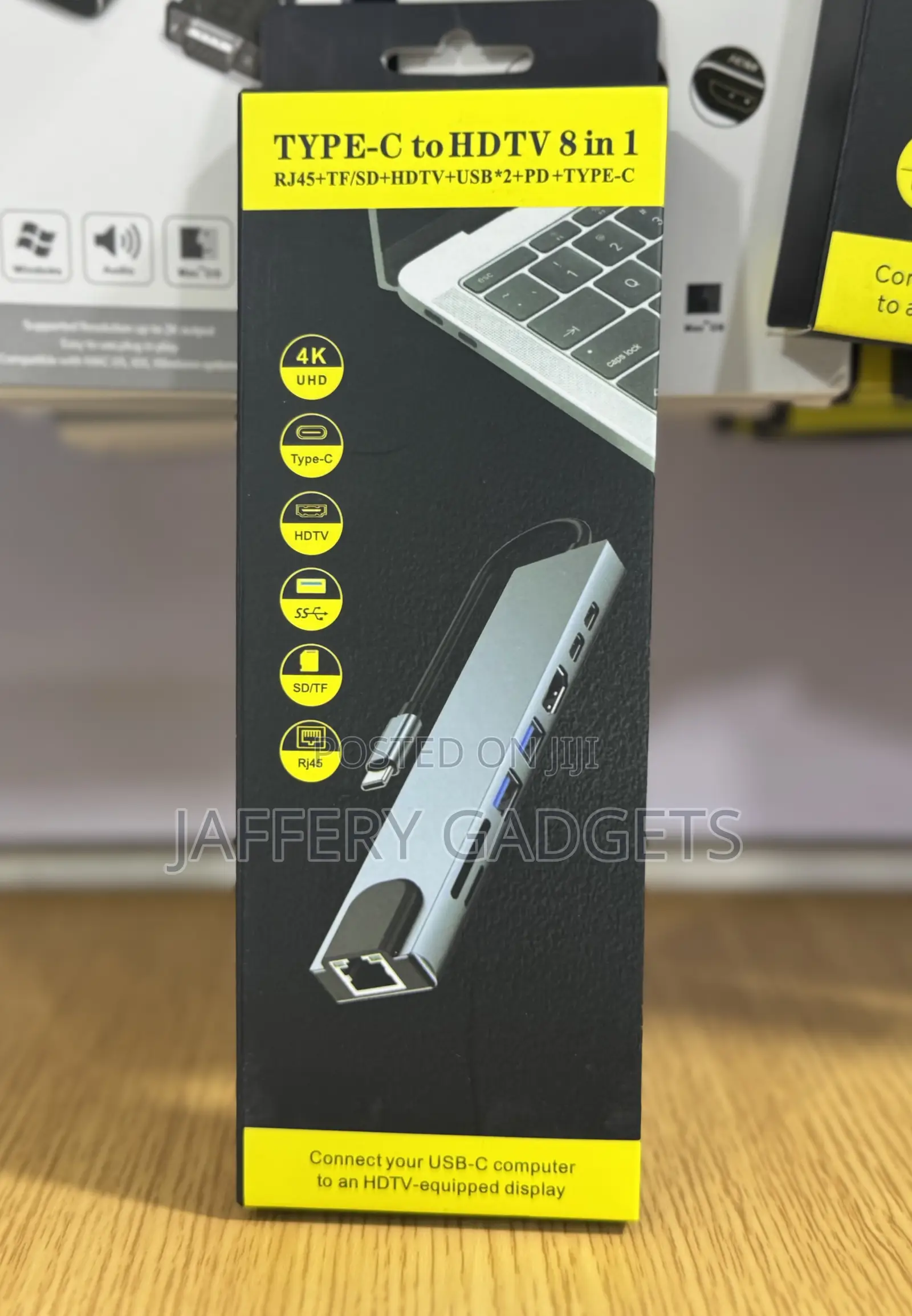 Usb-C to HDTV 8-in-1 Multiport Adapter