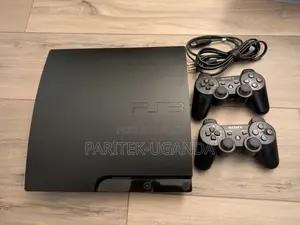 Sony Playstation 3 Slim Ps3 Console + 2 Controllers