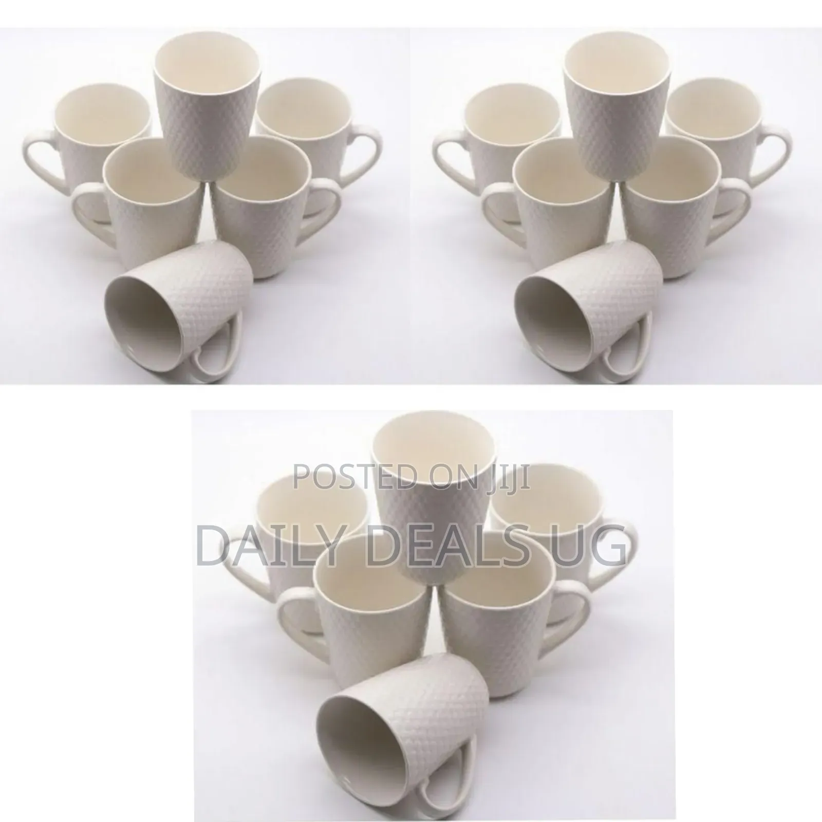 6 Piece Set of Ceramic Cups