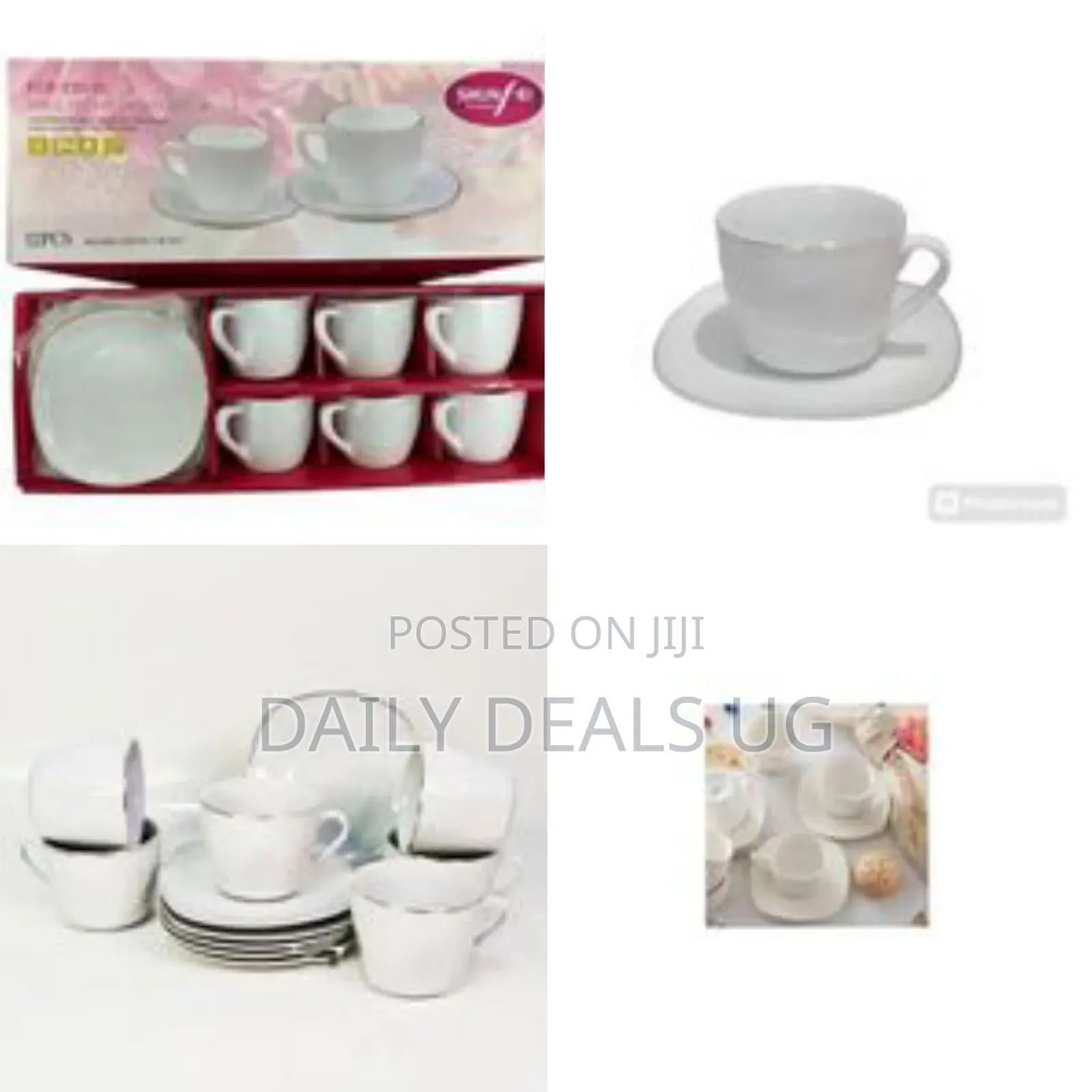Shunfei 12-Piece Square Coffee Cup Set - Multicolor