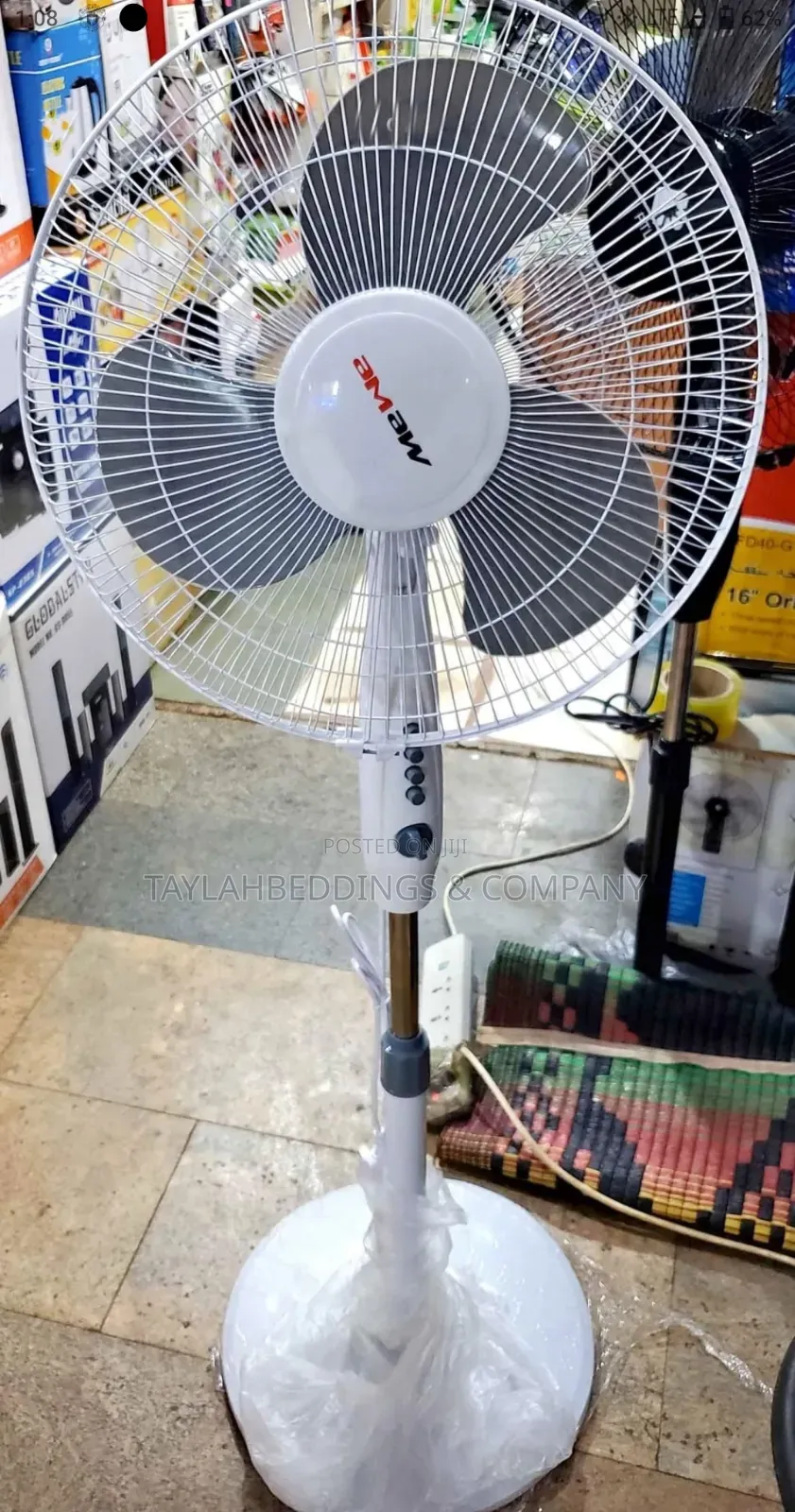Mewe 16" 3 Speed Selection 1 Hour Timer Powerful Motor Stand Fan