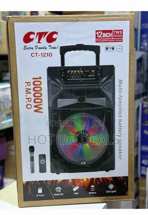 12 Inch Speaker Audio System Sound Master - Black