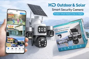 4g Sim Card Solar Powered Wifi Security Surveillance 360°Triple Camera